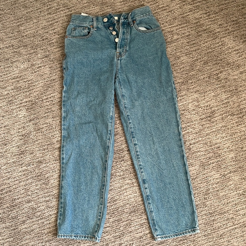 Denim, PacSun, high-rise, straight leg jeans